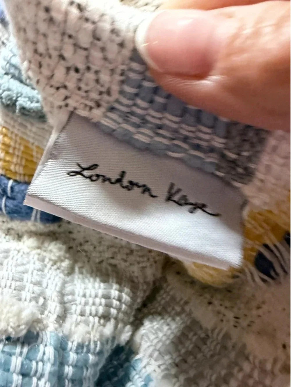 London Kaye woven throw